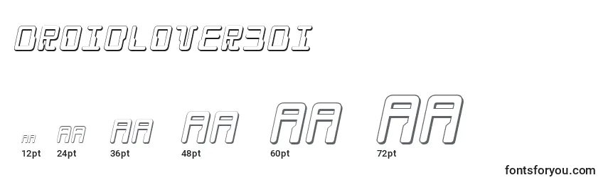 Droidlover3Di Font Sizes