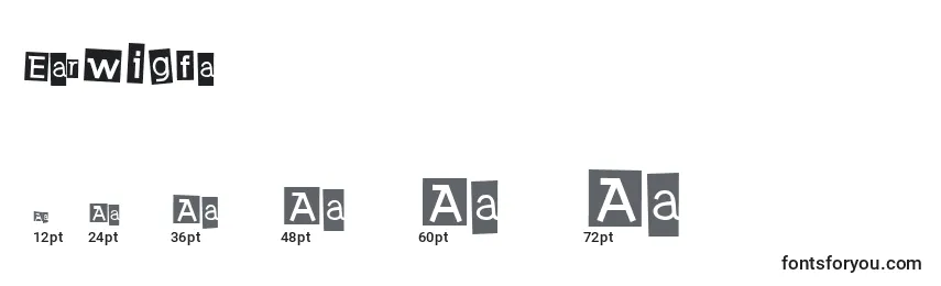 Earwigfa Font Sizes