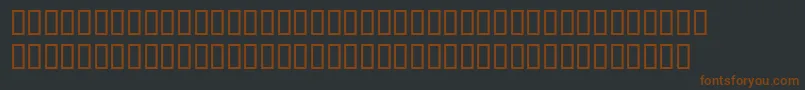 Шрифт OctavianmtExpert – коричневые шрифты на чёрном фоне