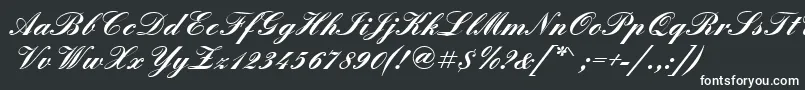 フォントQuadrillescriptsskBold – 白い文字