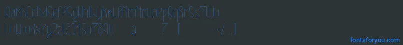 Eclipticlight Font – Blue Fonts on Black Background