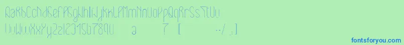 Eclipticlight Font – Blue Fonts on Green Background