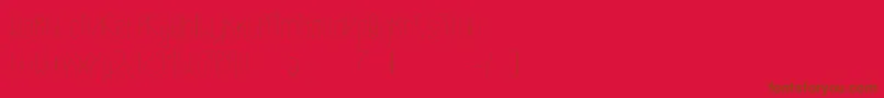 Eclipticlight Font – Brown Fonts on Red Background