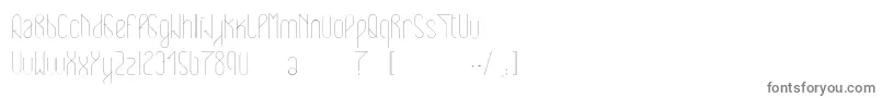Eclipticlight Font – Gray Fonts on White Background