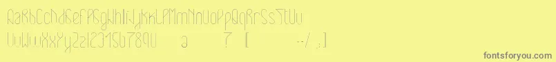 Weitere Informationen zur Eclipticlight-Schriftart Eclipticlight-Schriftart – Graue Schriften auf gelbem Hintergrund