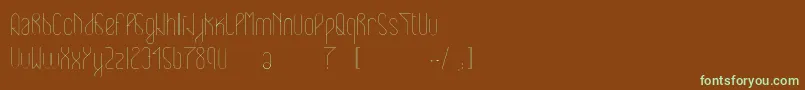 Шрифт Eclipticlight – зелёные шрифты на коричневом фоне