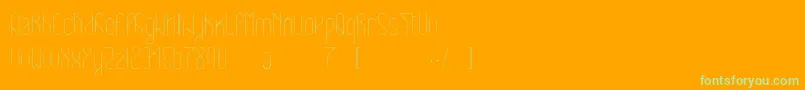Eclipticlight Font – Green Fonts on Orange Background