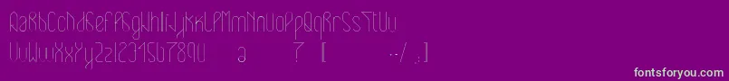 Eclipticlight Font – Green Fonts on Purple Background