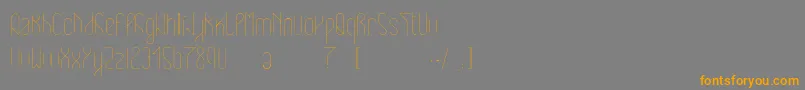 Eclipticlight Font – Orange Fonts on Gray Background
