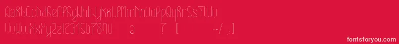 Eclipticlight Font – Pink Fonts on Red Background