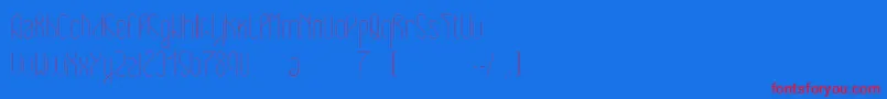 Eclipticlight Font – Red Fonts on Blue Background