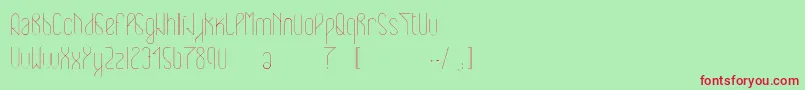 Eclipticlight Font – Red Fonts on Green Background