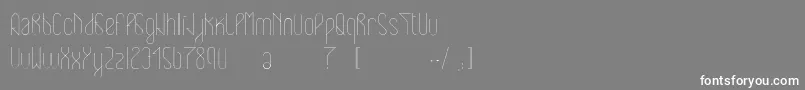 Eclipticlight Font – White Fonts on Gray Background