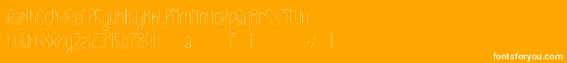 Eclipticlight Font – White Fonts on Orange Background