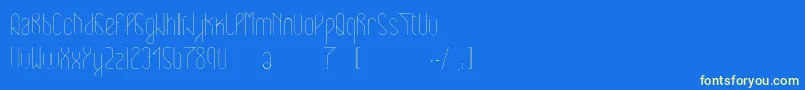 Eclipticlight-Schriftart – Gelbe Schriften auf blauem Hintergrund