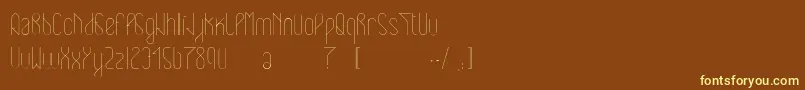 Шрифт Eclipticlight – жёлтые шрифты на коричневом фоне
