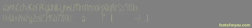 Fonte Eclipticlight – fontes amarelas em um fundo cinza