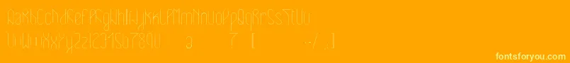 Eclipticlight-Schriftart – Gelbe Schriften auf orangefarbenem Hintergrund