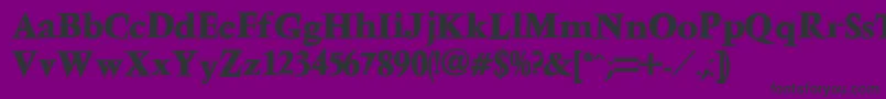 VenturaInlineBold Font – Black Fonts on Purple Background