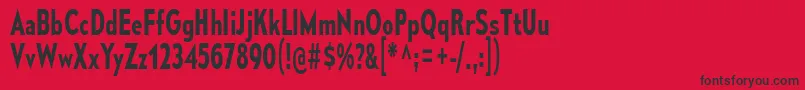 MesmerizeCdSb Font – Black Fonts on Red Background