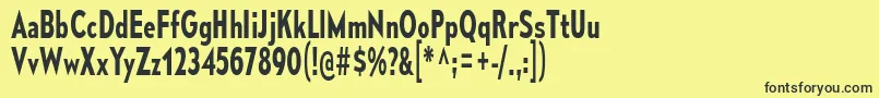 MesmerizeCdSb Font – Black Fonts on Yellow Background