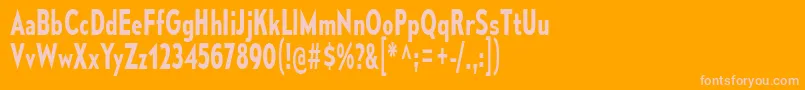 MesmerizeCdSb Font – Pink Fonts on Orange Background