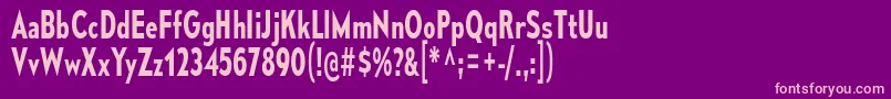 MesmerizeCdSb Font – Pink Fonts on Purple Background