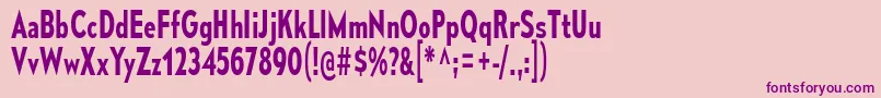 MesmerizeCdSb Font – Purple Fonts on Pink Background