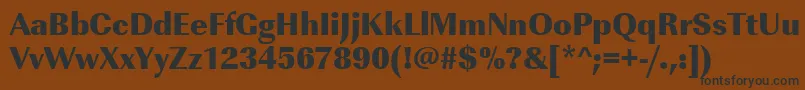Urwimperialtultbolnar Font – Black Fonts on Brown Background