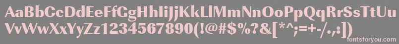 Urwimperialtultbolnar Font – Pink Fonts on Gray Background