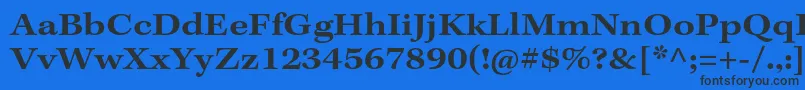 KeplerstdSemiboldextcapt Font – Black Fonts on Blue Background
