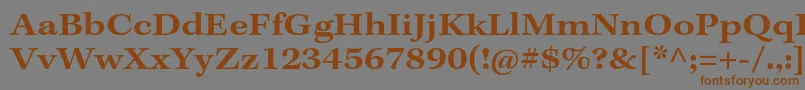 KeplerstdSemiboldextcapt Font – Brown Fonts on Gray Background
