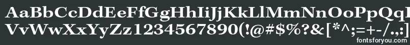 Шрифт KeplerstdSemiboldextcapt – белые шрифты на чёрном фоне