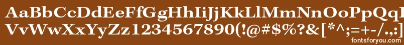 KeplerstdSemiboldextcapt Font – White Fonts on Brown Background