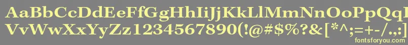 KeplerstdSemiboldextcapt Font – Yellow Fonts on Gray Background