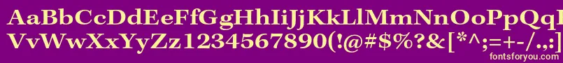 KeplerstdSemiboldextcapt Font – Yellow Fonts on Purple Background