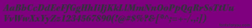 KeplerstdBlackscnitcapt-Schriftart – Schwarze Schriften auf violettem Hintergrund