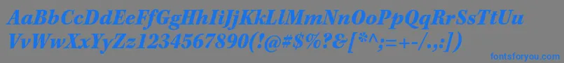 KeplerstdBlackscnitcapt Font – Blue Fonts on Gray Background