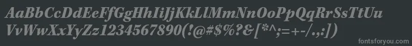 KeplerstdBlackscnitcapt Font – Gray Fonts on Black Background