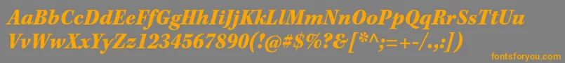 KeplerstdBlackscnitcapt-Schriftart – Orangefarbene Schriften auf grauem Hintergrund