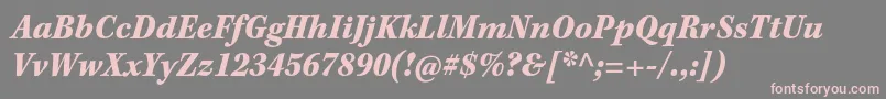 KeplerstdBlackscnitcapt Font – Pink Fonts on Gray Background