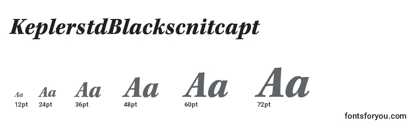 Размеры шрифта KeplerstdBlackscnitcapt