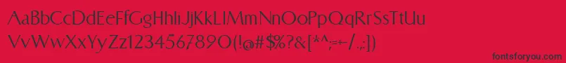 Catlinz1.8 Font – Black Fonts on Red Background