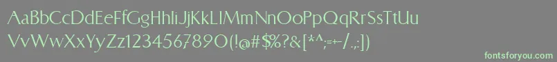 Catlinz1.8-fontti – vihreät fontit harmaalla taustalla