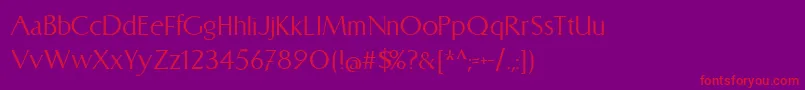 Catlinz1.8 Font – Red Fonts on Purple Background