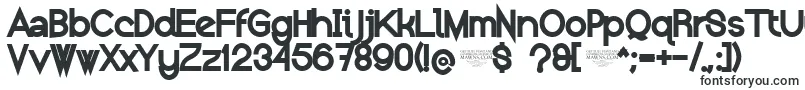 Шрифт NolicenseKeraterblack – вертикальные шрифты