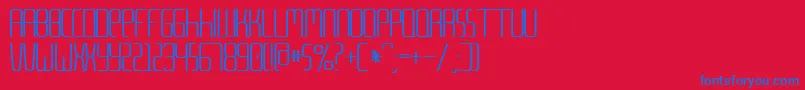 MetaLanguage Font – Blue Fonts on Red Background