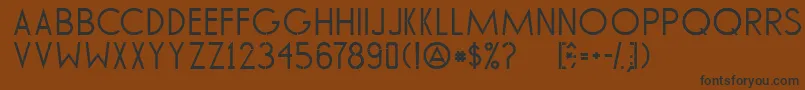 TommyHilfigerAf Font – Black Fonts on Brown Background