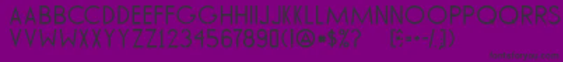 フォントTommyHilfigerAf – 紫の背景に黒い文字