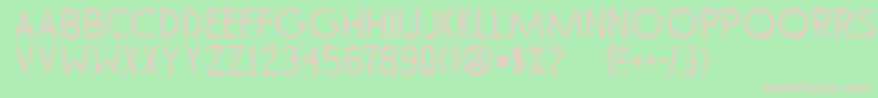 Шрифт TommyHilfigerAf – розовые шрифты на зелёном фоне